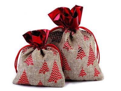 Malý Vánoční Dárkový Pytlík - Imitace Pytloviny, Rozměry 10x13 cm{% if product.brand.name %} – Stoklasa{% endif %}
