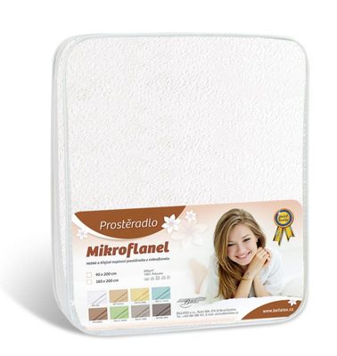 Prostěradlo Mikroflanel Bílá 19/001 90x200 cm – fotka 2