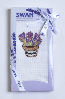 Dárkové balení utěrky SWAN Lavender - 1 ks – fotka 1