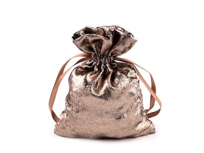 Dárkový pytlík s metalickým efektem 13x18 cm{% if variant.name %} – 2 měděná tmavá{% endif %}