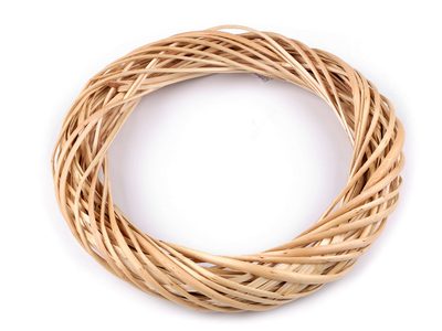Proutěný věnec Ø30 cm{% if variant.name %} – 2 přírodní sv.{% endif %}