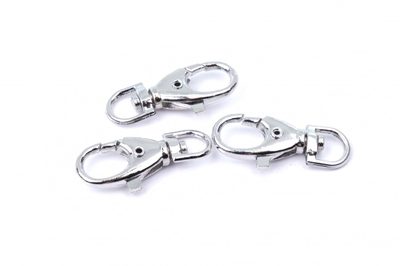 Karabina kovová otočná průvlek 1cm nikl 10 kusů{% if product.brand.name %} – Galanterka{% endif %}