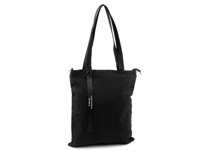 Textilní taška / crossbody bavlněná 33x38 cm{% if variant.name %} – 2 černá{% endif %}