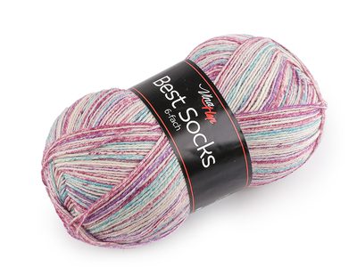 Pletací příze Best socks 150 g{% if variant.name %} – 11 (7377) fialová{% endif %}