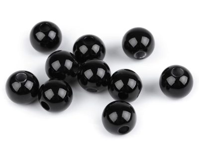 Plastové korálky Ø16 mm 10 kusů{% if variant.name %} – 4 černá{% endif %}