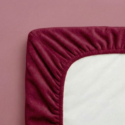Froté prostěradlo vínové – fotka 4