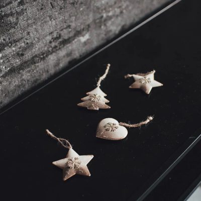 Dekorace k zavěšení, 6 ks K2837-01 - 5,5-6,5 x 1 x 5,5-7,5 cm – fotka 3