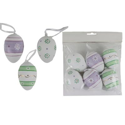 Dekorační vajíčka, 6 ks X4724 - dia 4 x 6 cm{% if product.brand.name %} – Morex{% endif %}
