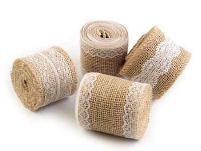 Jutová stuha s krajkou šíře 50 mm, 60 mm{% if product.brand.name %} – Stoklasa{% endif %}