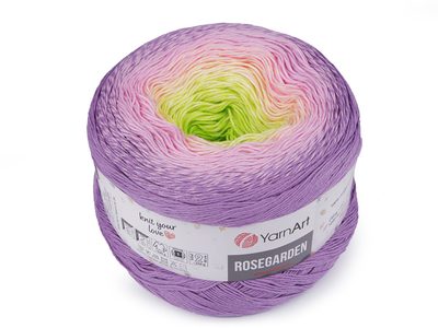 Bavlněná pletací příze Rosegarden 250 g{% if variant.name %} – 2 (312) fialová lila{% endif %}