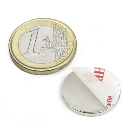 Magnet samolepící KT-20-02-3M (Ø 2cm) - 1 kus{% if product.brand.name %} – UNIMAGNET{% endif %}
