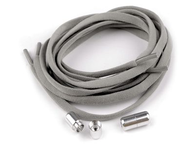 Elastické samozavazovací tkaničky délka 100 cm{% if variant.name %} – 3 šedá{% endif %}