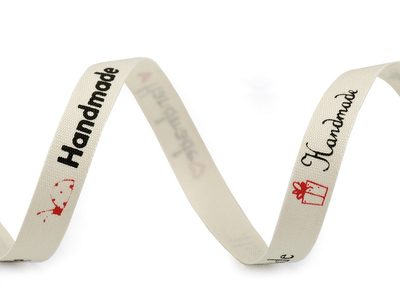 Bavlněná stuha šíře 10 mm Handmade návin 22 metrů{% if product.brand.name %} – Galanterka{% endif %}