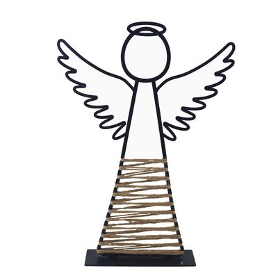 Kovový dekorační anděl K4328/2 - 25 cm{% if product.brand.name %} – {% endif %}