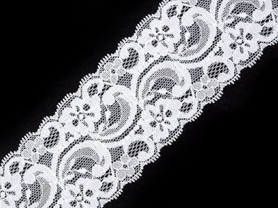 Elastická krajka / vsadka šíře 55 mm METRÁŽ{% if variant.name %} – 3 bílá{% endif %}