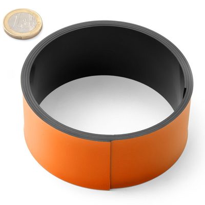 Magnetická páska oranžová 40 x 1 mm balení 3 metry{% if product.brand.name %} – UNIMAGNET{% endif %}