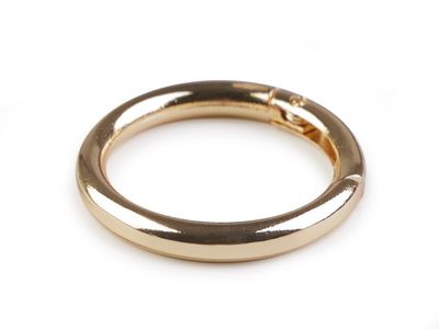 Karabina kroužek na klíče / kabelky Ø34 mm{% if variant.name %} – 3 zlatá{% endif %}