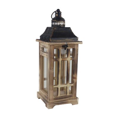 MALÁ Dřevěná lucerna D6489/A - 43 cm{% if product.brand.name %} – Morex{% endif %}