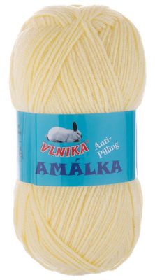 Akrylová příze anti-pilling Amálka 100 g{% if variant.name %} – 124 sv. žlutá{% endif %}