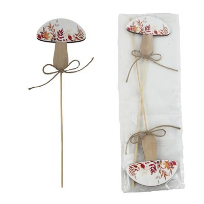 Zápich houba, 2 ks D7167 - 8.5×33×0.5 cm{% if product.brand.name %} – Morex{% endif %}
