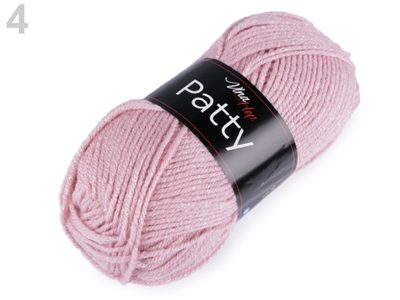Pletací příze Patty 100 g{% if variant.name %} – 4 (4401) pudrová{% endif %}