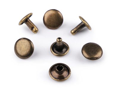 Duté nýty Ø10 mm oboustranné 100 párů{% if variant.name %} – 4 staromosaz {% endif %}
