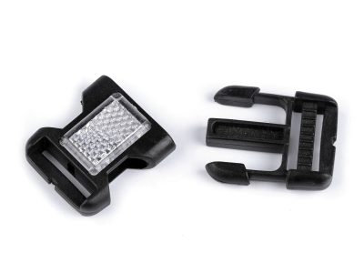 Spona trojzubec s odrazkou šíře 25 mm 2 páry{% if product.brand.name %} – Galanterka{% endif %}