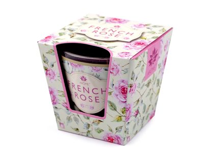 Vonná svíčka ve skle{% if variant.name %} – 4 (french rose) růžová dětská{% endif %}
