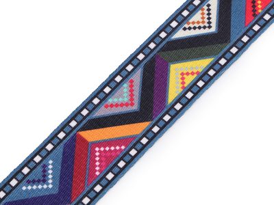 Oboustranný popruh šíře 38 mm METRÁŽ{% if variant.name %} – 4 multikolor{% endif %}