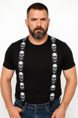 Šle pánské 50 mm Y 120 cm lebky{% if product.brand.name %} – VTC{% endif %}