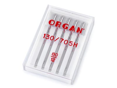 Strojové jehly Universal 70;80;90;100 Organ{% if variant.name %} – 2 (80/12) nikl{% endif %}
