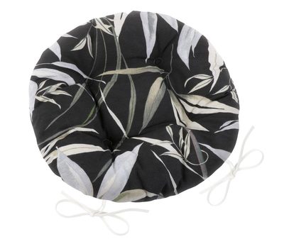 Sedák EMA kulatý prošívaný Černá,Šedá 62/521 průměr 40 cm{% if product.brand.name %} – Bellatex{% endif %}