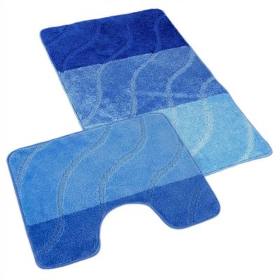 Koupelnová a WC předložka vlny modré{% if product.brand.name %} – Kvalitex{% endif %}
