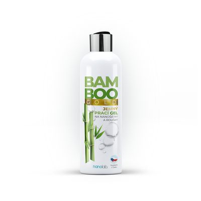 ZLEVNĚNO - Jemný prací gel na šátky a roušky BAMBOO Gold 100 ml{% if product.brand.name %} – Nanolab{% endif %}