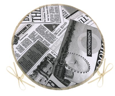 Sedák EMA kulatý hladký Černá,Bílá 79/566 průměr 40 cm{% if product.brand.name %} – {% endif %}