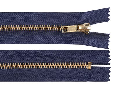 Kovový zip No 5 délka 16 cm (jeansový){% if variant.name %} – 330 modrá tmavá{% endif %}