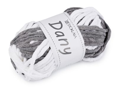 Pletací žinylková příze Dany 100 g{% if variant.name %} – 4 šedá{% endif %}