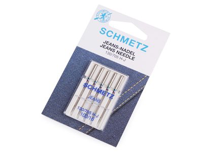 Strojové jehly Jeans 90; 100; 110 sdružené Schmetz{% if variant.name %} – 2 (100/16) nikl{% endif %}