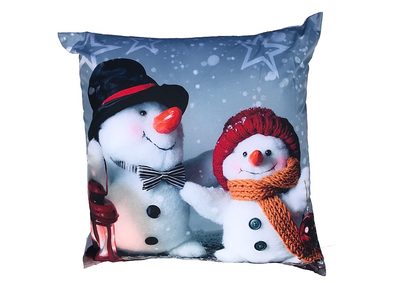 Fotopolštářek Sněhuláci 40x40 cm{% if product.brand.name %} – Dadka{% endif %}