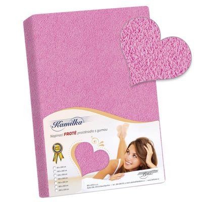 Prostěradlo froté Růžová 010 - 140x200 cm