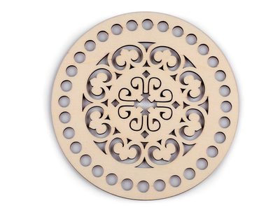 Víko na pletení / háčkování mandala Ø15 cm{% if variant.name %} – 4 přírodní sv.{% endif %}