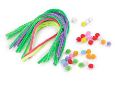 Kreativní sada chlupaté drátky a bambulky neonové{% if product.brand.name %} – Stoklasa{% endif %}