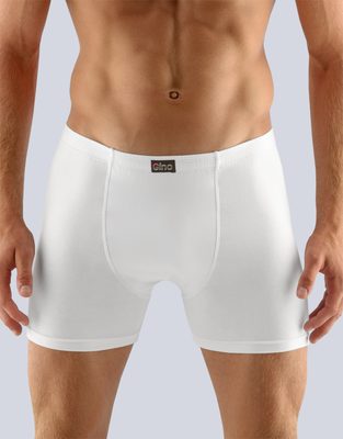 Pánské boxerky s delší nohavičkou{% if variant.name %} – bílá - 50/52{% endif %}