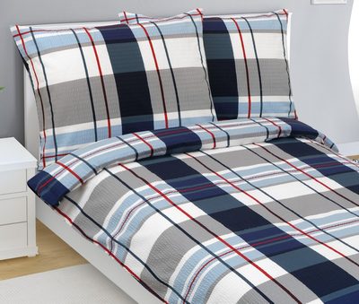 Krepové povlečení Modrá,Šedá,Červená 80/573{% if product.brand.name %} – Bellatex{% endif %}