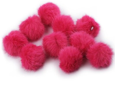 Kožešinová bambule s poutkem Ø4,5 cm{% if product.brand.name %} – Galanterka{% endif %}