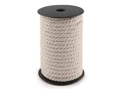 Bavlněná šňůra kroucená Ø8 mm návin 20 metrů{% if product.brand.name %} – Galanterka{% endif %}