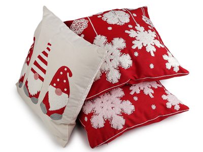Vánoční povlak na polštář vyšívaný 45x45 cm{% if product.brand.name %} – Stoklasa{% endif %}