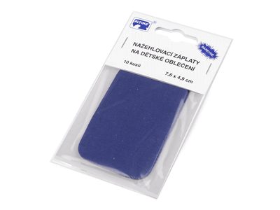 Nažehlovací záplaty 7,6x4,9 cm balení 10 kusů{% if variant.name %} – 4 modrá{% endif %}