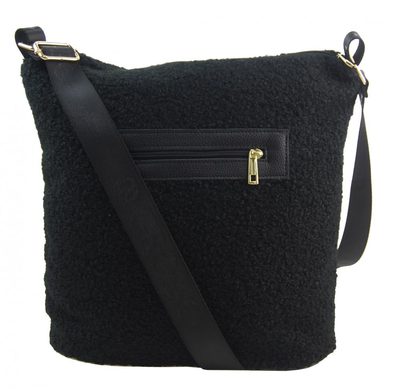 Velká černá beránková dámská crossbody taška M821 GROSSO – fotka 2
