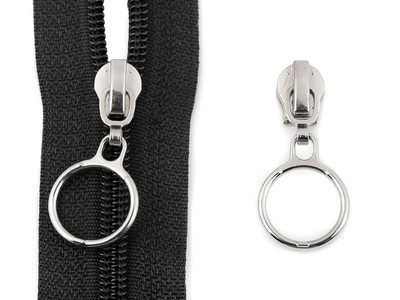 Jezdec ke spirálovým zipům 6 mm s kroužkem 1 ks{% if product.brand.name %} – Galanterka{% endif %}